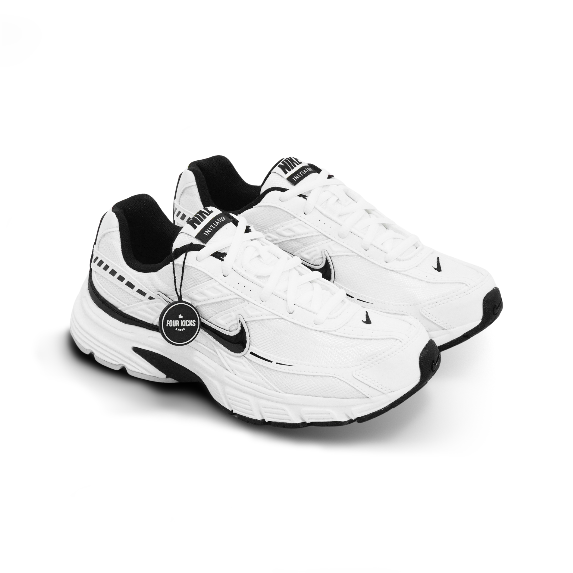 Nike Sport Lifestyle Shoes Initiator White Black Mens 394055 100 (1) Nike Initiator White Black Mens 394055 100 - Gambar 1
