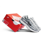 Nike P-6000 White Metallic Cool Grey Black Unisex IR2004 100 - Gambar 2