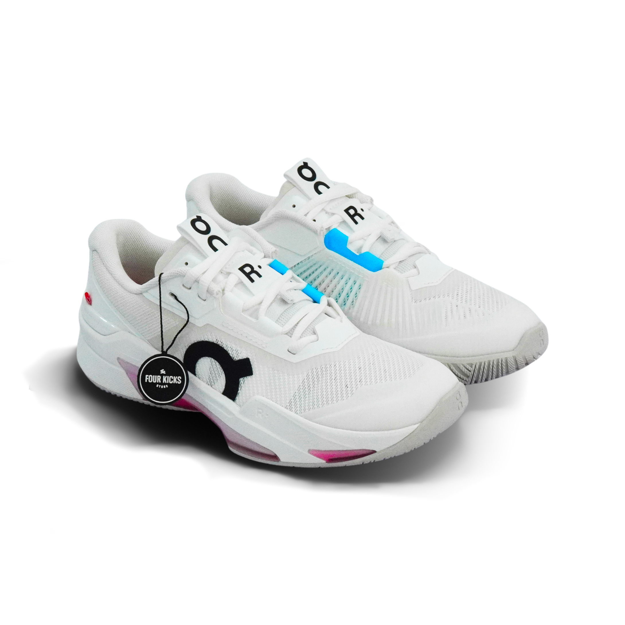 On Cloud Tennis Padel The Roger Pro Fire White Pink Womens 3WF30032626 (2) On Cloud The Roger Pro Fire White Pink Womens 3WF30032626 - Gambar 1