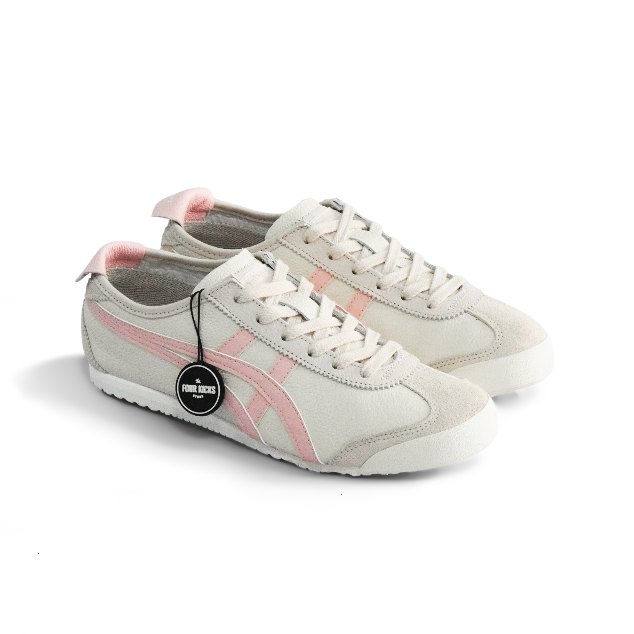 Onitsuka Lifestyle Shoes Tiger Mexico 66 Oatmeal Ginger Peach Womens 1183A201 254 (2) Onitsuka Tiger Mexico 66 Oatmeal Ginger Peach Womens 1183A201 254 - Gambar 1