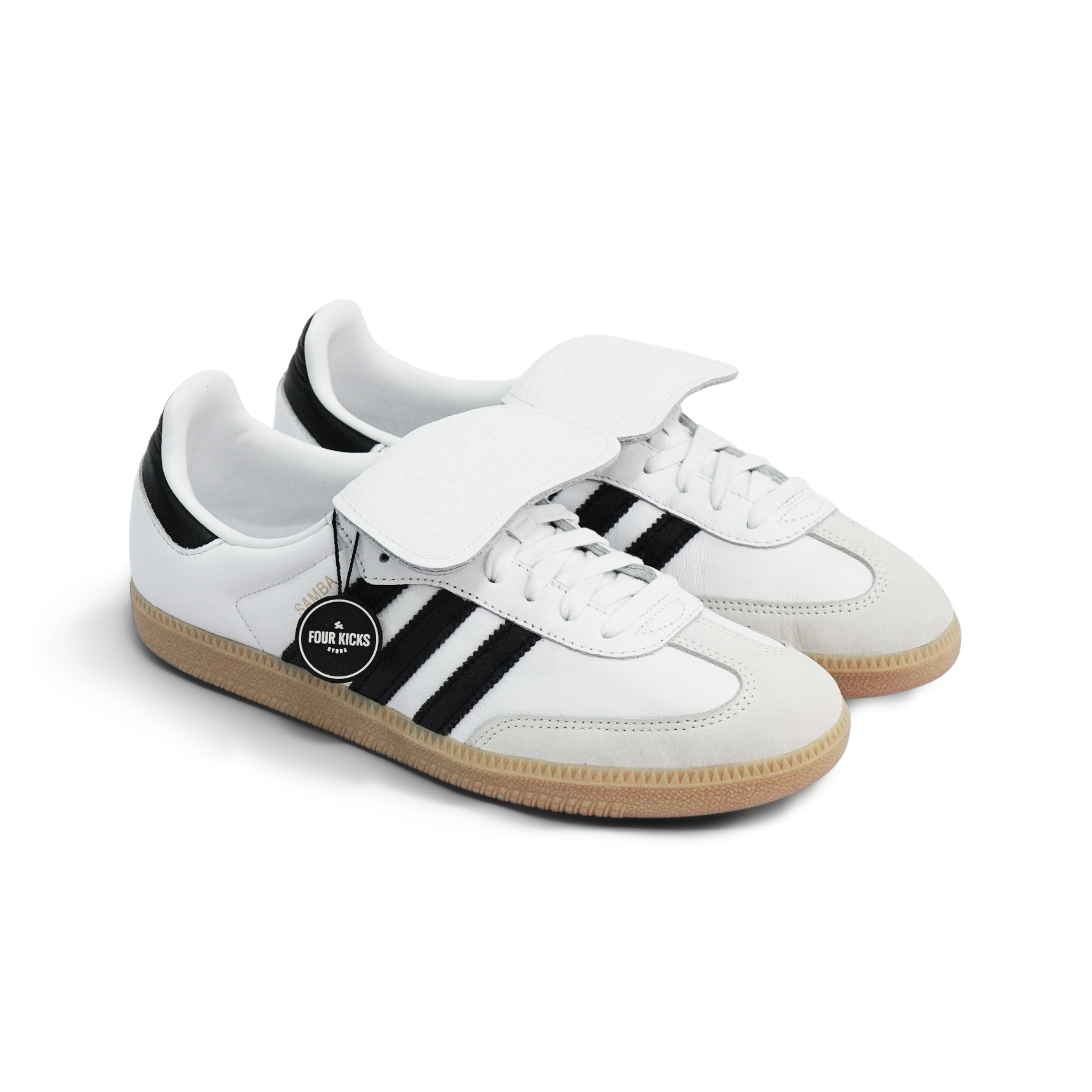 2365 Adidas Samba LT Cloud White Core Black Gum Unisex Adult IG4279 - Gambar 1