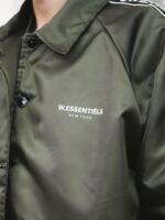 W Essentiels Jacket Delibes Windbreaker Forest Green - Gambar 7