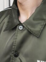 W Essentiels Jacket Delibes Windbreaker Forest Green - Gambar 4