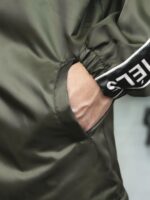 W Essentiels Jacket Delibes Windbreaker Forest Green - Gambar 8