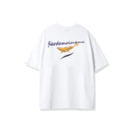 Fier De Moi T-shirt Flying Whale Short Sleeve White