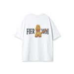 Fier De Moi Tshirt Cute Dragon White Short Sleeve White