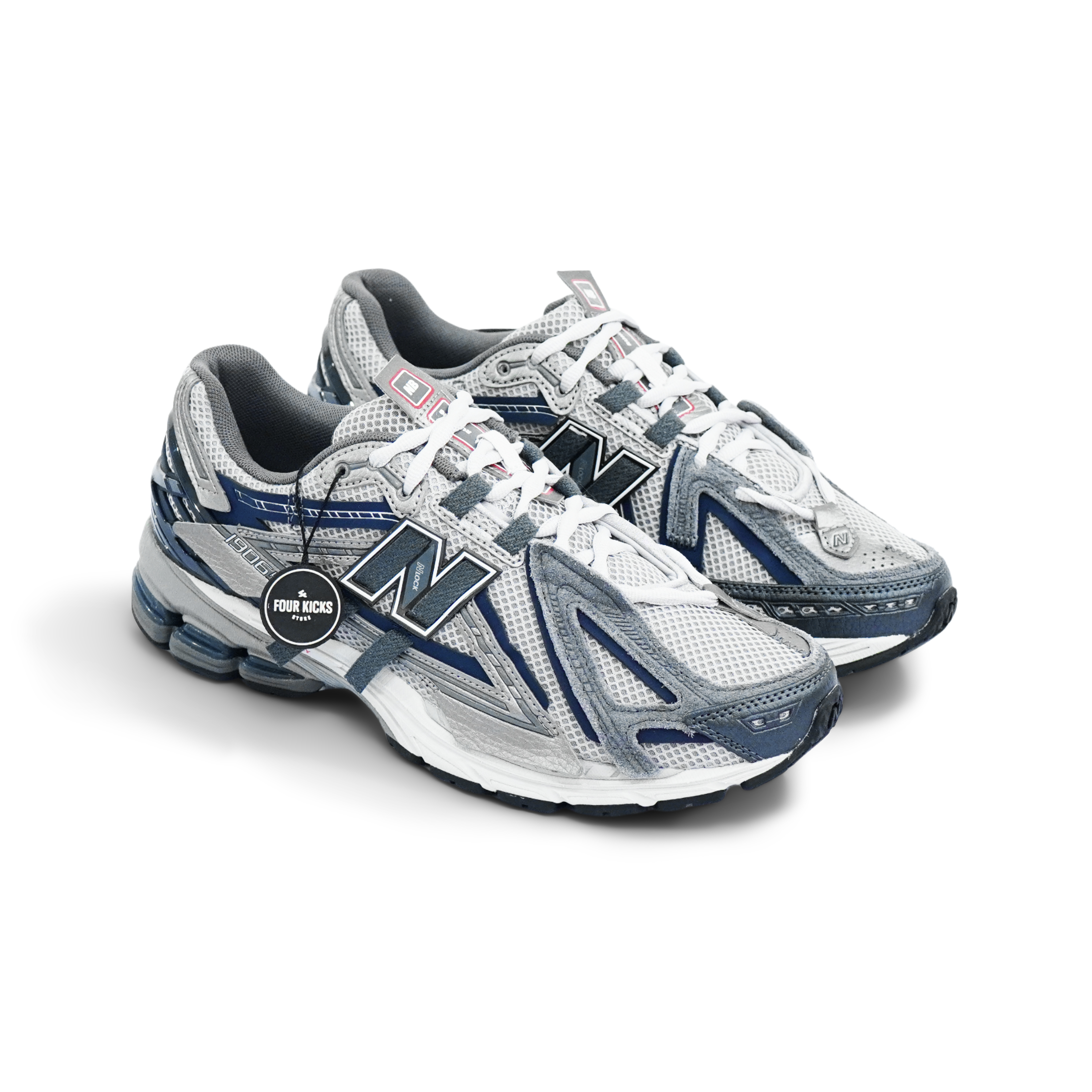 Grey Midnight Magic Blue (1) New Balance 1906 R Grey Midnight Magic Blue Mens U19064F6 - Gambar 1