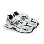 New Balance 530 White Silver Metallic Black Mens MR530LB