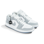 Nike Air Jordan 1 Low White Wolf Grey Womens DC0774 105