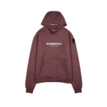 W Eseentiels Hoodie Ecume Oversize Louie Brown