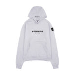 W Essentiels Hoodie Ecume Oversize Asphalt