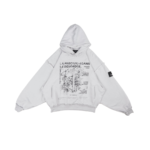 W Essentiels Hoodie Marcadier Distressed Asphalt