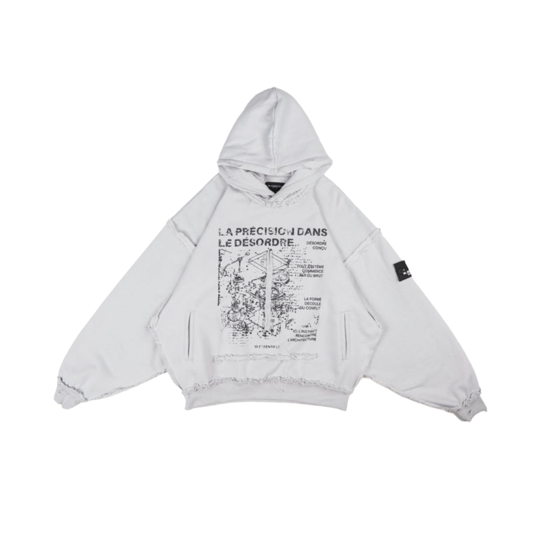 W Essentiels Hoodie Marcadier Distressed Asphalt W Essentiels Hoodie Marcadier Distressed Asphalt - Gambar 1
