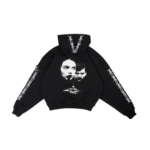 W Essentiels Hoodie Oversize Zip Nardini Black - Gambar 2