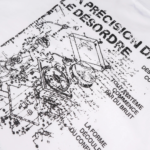 W Essentiels T-Shirt Boxy Cut Marcaider White - Gambar 3